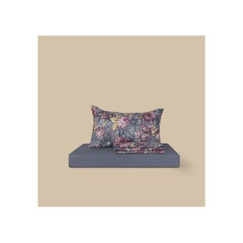LIVARNO Renforcé-Bettwäsche-Set, 160 x 280 cm, Blumen - B-Ware sehr gut