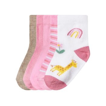 LUPILU® Baby Socken, 5 Paar (rosa/beige, 11/14) - B-Ware neuwertig