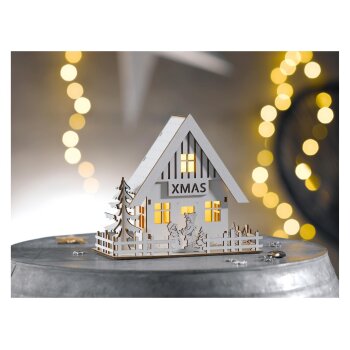 LIVARNO home LED-Weihnachtsdorf, mit Schneemann - B-Ware...