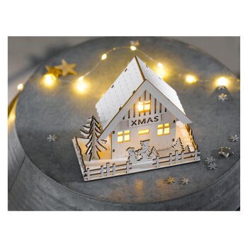 LIVARNO home LED-Weihnachtsdorf, mit Schneemann - B-Ware sehr gut