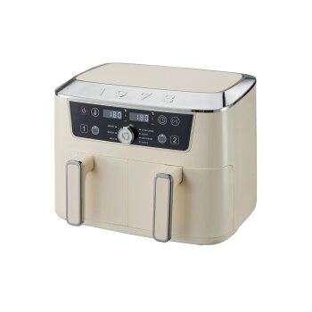 SILVERCREST® Doppelzonen-Heißluftfritteuse »Retro 1973 - SHFDDR 2600 C2« - B-Ware neuwertig