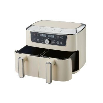SILVERCREST® Doppelzonen-Heißluftfritteuse »Retro 1973 - SHFDDR 2600 C2« - B-Ware neuwertig