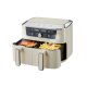 SILVERCREST® Doppelzonen-Heißluftfritteuse »Retro 1973 - SHFDDR 2600 C2« - B-Ware neuwertig