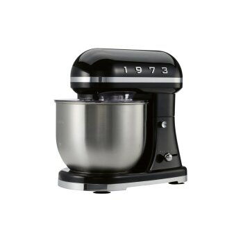 SILVERCREST® Küchenmaschine Retro 1973 - SKML 600 D2, schwarz - B-Ware neuwertig