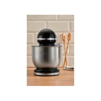 SILVERCREST® Küchenmaschine Retro 1973 - SKML 600 D2, schwarz - B-Ware neuwertig