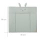 roba Wickelauflage soft roba Style 85x75 cm, abwischbar, mit Hasengesicht „Lily“, frosty green - B-Ware Transportschaden Kosmetisch