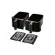 SILVERCREST® Doppelzonen-Heißluftfritteuse Retro 1973 - SHFDDR 2600 C2, schwarz - B-Ware