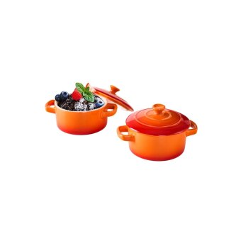 SILVERCREST® Mini-Kochtöpfe, 4-teilig (orange) - B-Ware Transportschaden Kosmetisch