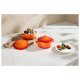 SILVERCREST® Mini-Kochtöpfe, 4-teilig (orange) - B-Ware Transportschaden Kosmetisch