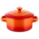 SILVERCREST® Mini-Kochtöpfe, 4-teilig (orange) - B-Ware Transportschaden Kosmetisch