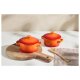 SILVERCREST® Mini-Kochtöpfe, 4-teilig (orange) - B-Ware Transportschaden Kosmetisch
