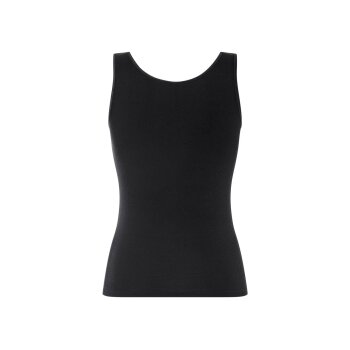 esmara® Damen Achselhemd in anschmiegsamer Feinripp-Qualität (Schwarz, S(36/38)) - B-Ware neuwertig