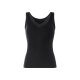 esmara® Damen Achselhemd in anschmiegsamer Feinripp-Qualität (Schwarz, S(36/38)) - B-Ware neuwertig