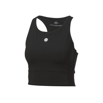 CRIVIT by Jette Sport Damen Sportbustier, Light-Level, mit Cut-Outs (schwarz, S(36/38)) - B-Ware neuwertig