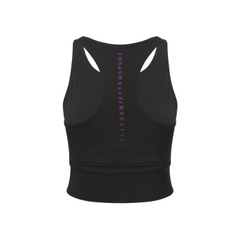 CRIVIT by Jette Sport Damen Sportbustier, Light-Level, mit Cut-Outs (schwarz, S(36/38)) - B-Ware neuwertig