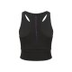 CRIVIT by Jette Sport Damen Sportbustier, Light-Level, mit Cut-Outs (schwarz, S(36/38)) - B-Ware neuwertig
