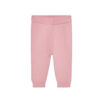LUPILU® Baby Strickhose aus reiner Bio-Baumwolle (hellrosa, 86/92) - B-Ware neuwertig