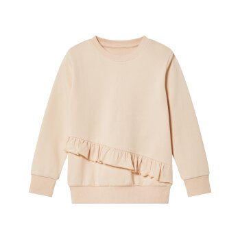 lupilu® Kleinkinder Sweatpullover mit Rüschen (Beige, 110/116) - B-Ware neuwertig