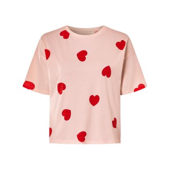 esmara® Damen Pyjama, mit überschnittenen Schultern (Rosa, M(40/42)) - B-Ware neuwertig