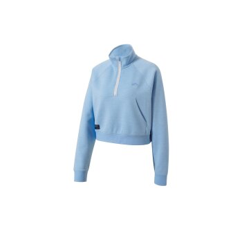 CRIVIT Damen Sweatpullover, mit Baumwolle (Blau, M(40/42)) - B-Ware neuwertig