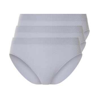 esmara® Damen Slips, 3 Stück, in modischer Ripp-Qualität (Blau, M(40/42)) - B-Ware neuwertig