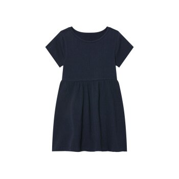 LUPILU® Kinder-Kleid, mit Rundhalsausschnitt, 110/116, navy - B-Ware neuwertig