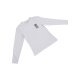 esmara® Damen-Pyjama, lang, S (36/38), weiß/blau - B-Ware neuwertig