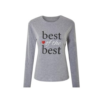 ESMARA® Damen-Pyjama lang, mit Baumwolle, M,...