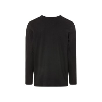 LIVERGY® Herren Langarmshirts, 2 Stück, reine Baumwolle (petrol/schwarz, L(52/54)) - B-Ware neuwertig
