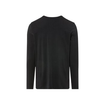 LIVERGY® Herren-Langarmshirt, körpernah geschnitten, M, schwarz - B-Ware neuwertig