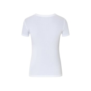 ESMARA® Damen-T-Shirt, in modischer Ripp-Qualität, S, weiß - B-Ware neuwertig