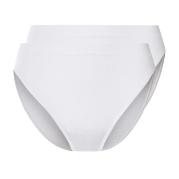 esmara® Damen Bikini-Slips, 2 Stück, ohne Seitennähte (Weiß, L (44/46)) - B-Ware neuwertig
