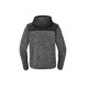 PARKSIDE® Herren-Strickfleece-Jacke, mit warmen Teddyfutter, L, schwarz - B-Ware neuwertig