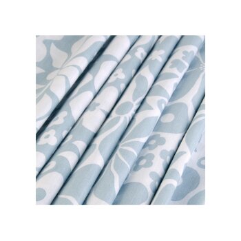 LIVARNO home Bettwäsche-Set Renforce, 160 x 200 cm, Blumen/blau - B-Ware neuwertig