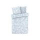 LIVARNO home Bettwäsche-Set Renforce, 160 x 200 cm, Blumen/blau - B-Ware neuwertig