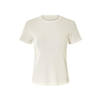 ESMARA® Damen T-Shirt, in modischer Ripp-Qualität (weiß, M(40/42)) - B-Ware neuwertig