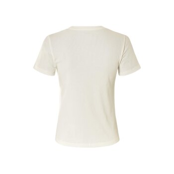 ESMARA® Damen T-Shirt, in modischer Ripp-Qualität (weiß, M(40/42)) - B-Ware neuwertig