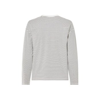 ESMARA® Damen Langarmshirt, aus reiner Bio-Baumwolle (schwarz/Streifen, L (44/46)) - B-Ware neuwertig