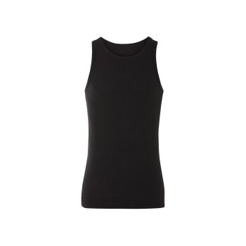 LIVERGY® Herren Achselhemden, 2 Stück, in Doppelripp-Qualität (Schwarz, 5/M) - B-Ware neuwertig