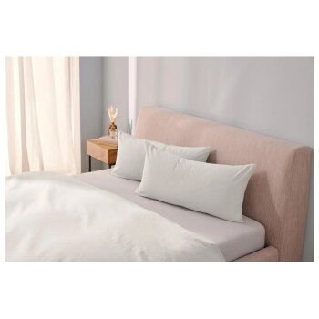 LIVARNO home Halbleinen-Kissenbezüge, 2 Stück, 40 x 80 cm (Sand) - B-Ware neuwertig