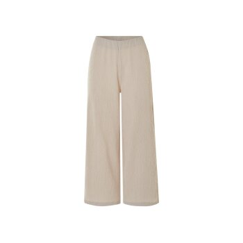 ESMARA® Damen Wide-Leg-Hose mit Crinkle-Effekt (beige, M (40/42)) - B-Ware neuwertig