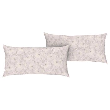 LIVARNO home Satin-Kissenbezüge, 2 Stück, 80 x 40 cm (Sand) - B-Ware neuwertig