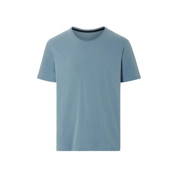 LIVERGY® Herren Pyjama, mit hohem Baumwollanteil (blau/Navy, M (48/50)) - B-Ware neuwertig