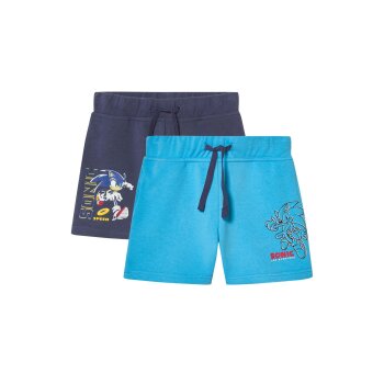 Sega Kinder Sweatshorts, 2 Stück (SONIC, 110/116) -...
