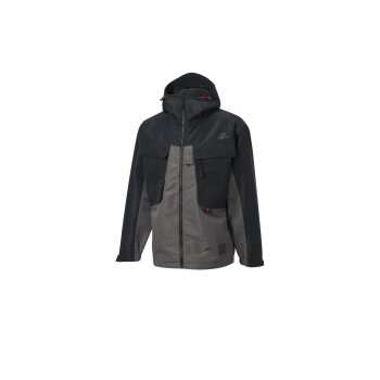 CRIVIT Herren Allwetterjacke, verlängerte Rückseite (Schwarz/Grau, XL (56/58)) - B-Ware neuwertig