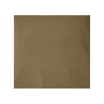 esmara® Damen Tops, 2 Stück, in modischer Ripp-Qualität (khaki/weiß, M(40/42)) - B-Ware neuwertig