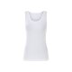 esmara® Damen Tops, 2 Stück, in modischer Ripp-Qualität (khaki/weiß, M(40/42)) - B-Ware neuwertig