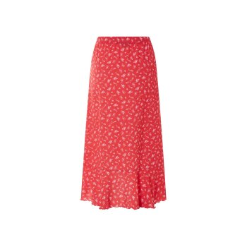 ESMARA® Rock, mit Crêpe-Struktur (Rot, L(44/46)) - B-Ware neuwertig