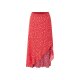 ESMARA® Rock, mit Crêpe-Struktur (Rot, L(44/46)) - B-Ware neuwertig