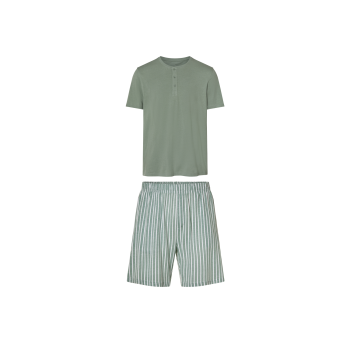 Esmara® MEN Herrenpyjama, XL56/58, grün - B-Ware...